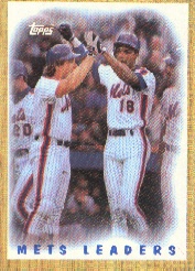 1987 Topps Baseball Cards      331     Mets TL/Carter/Straw